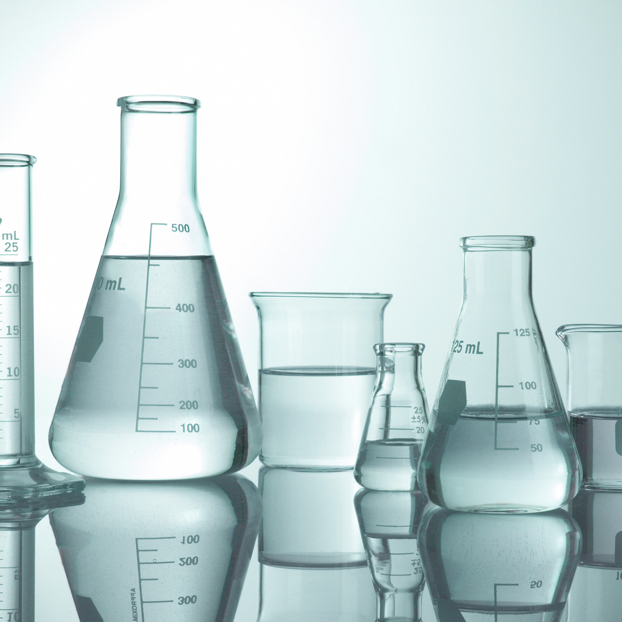 Muscimol Isolate beakers, pure chemistry